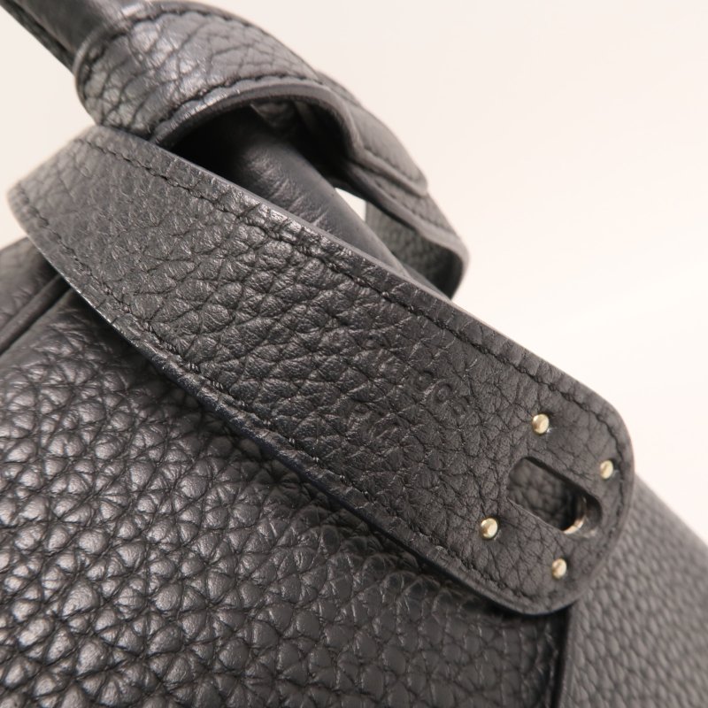 HERMES Clemence皮革Lindy 30銀扣手挽肩背兩用袋Noir-6