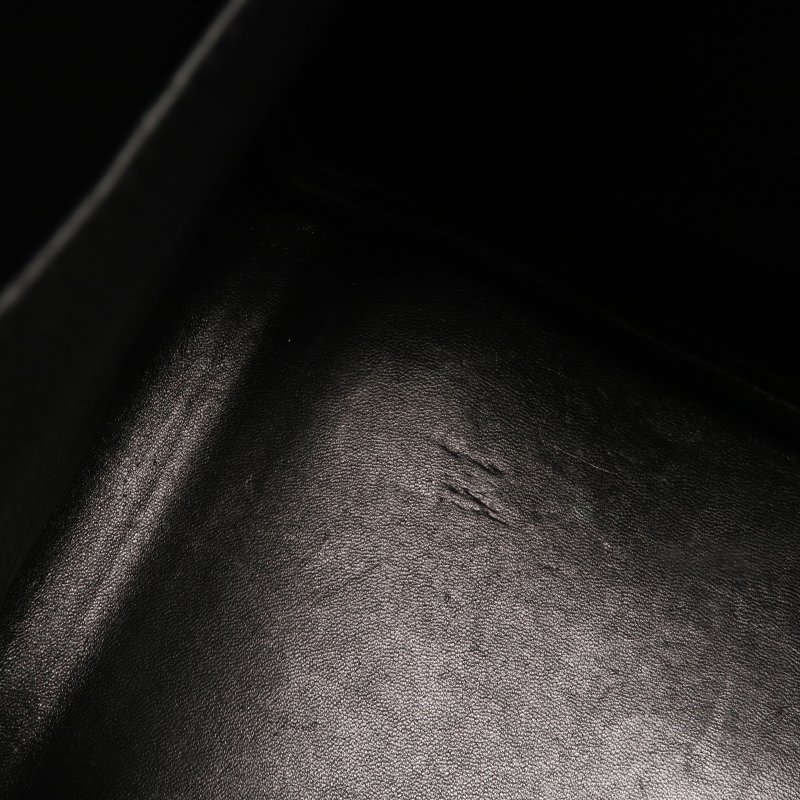 HERMES Clemence皮革Lindy 30銀扣手挽肩背兩用袋Noir-9