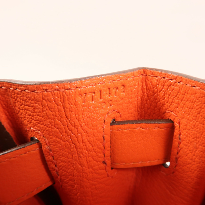 HERMES Evercolor皮革Kelly 28銀扣手挽肩背兩用袋Rose Texas-6