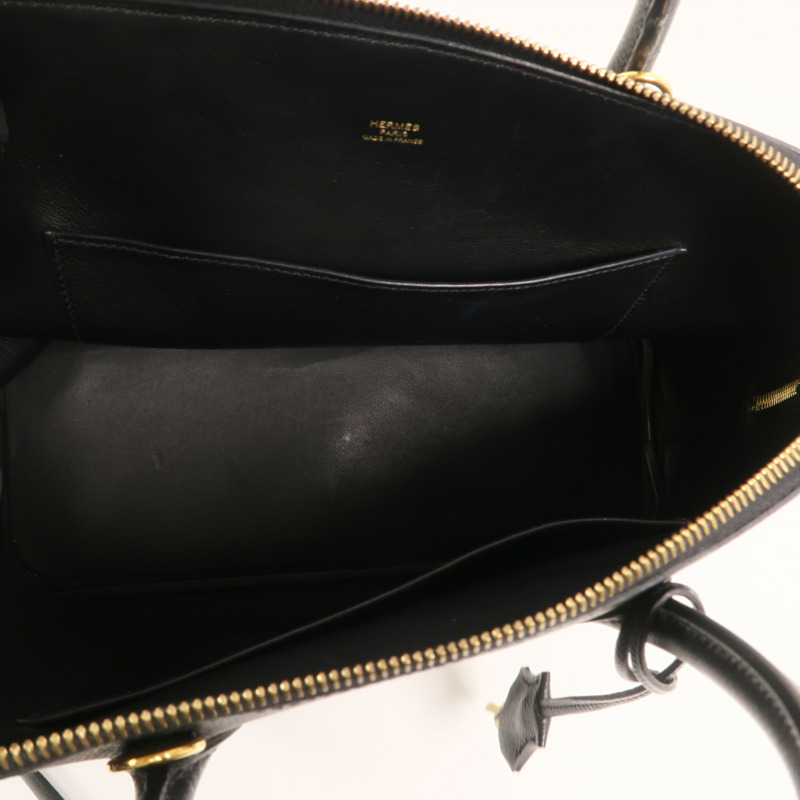 HERMES Epsom皮革Bolide1923 30金扣手挽肩背兩用袋Noir-4