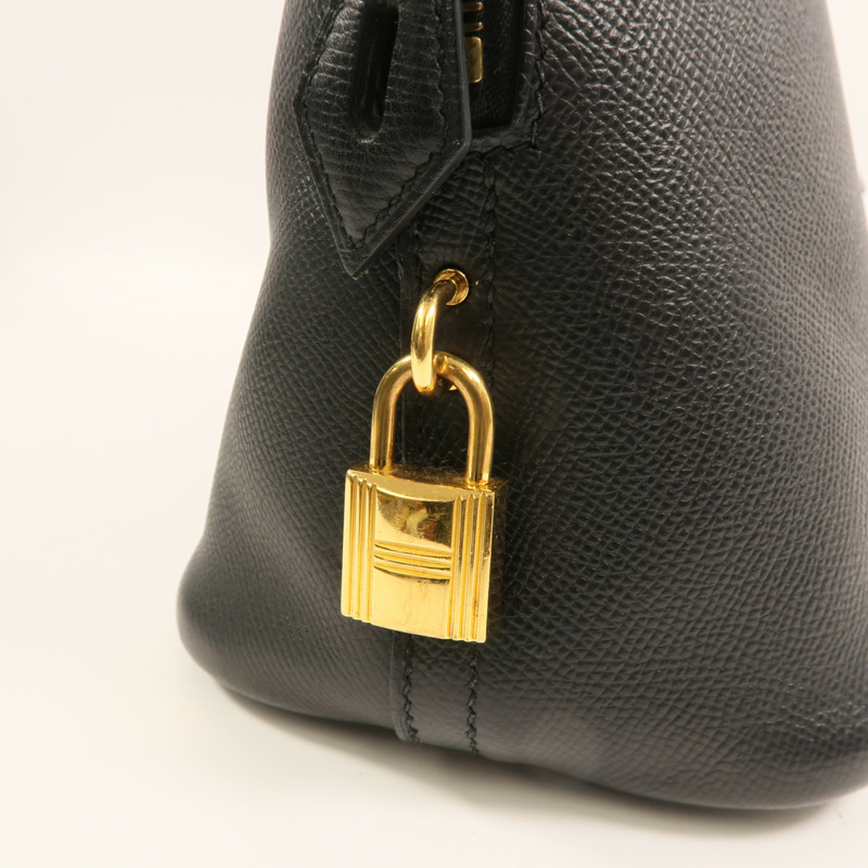 HERMES Epsom皮革Bolide1923 30金扣手挽肩背兩用袋Noir-10