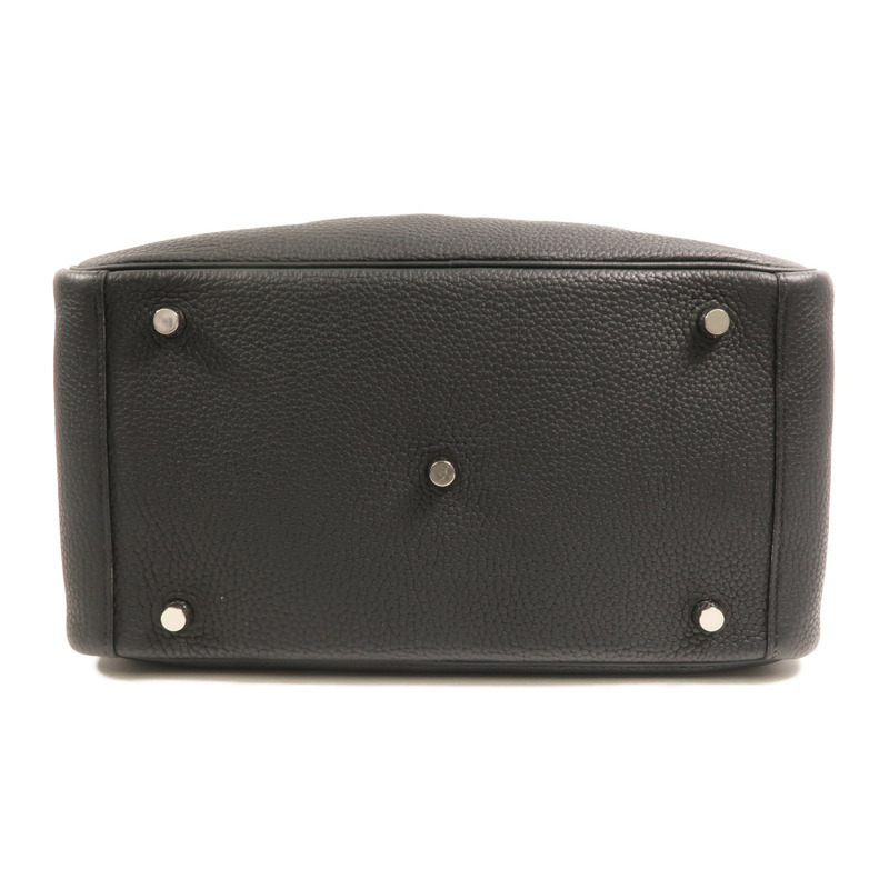 HERMES 帆布Bride A Brac PM銀扣手挽袋-3