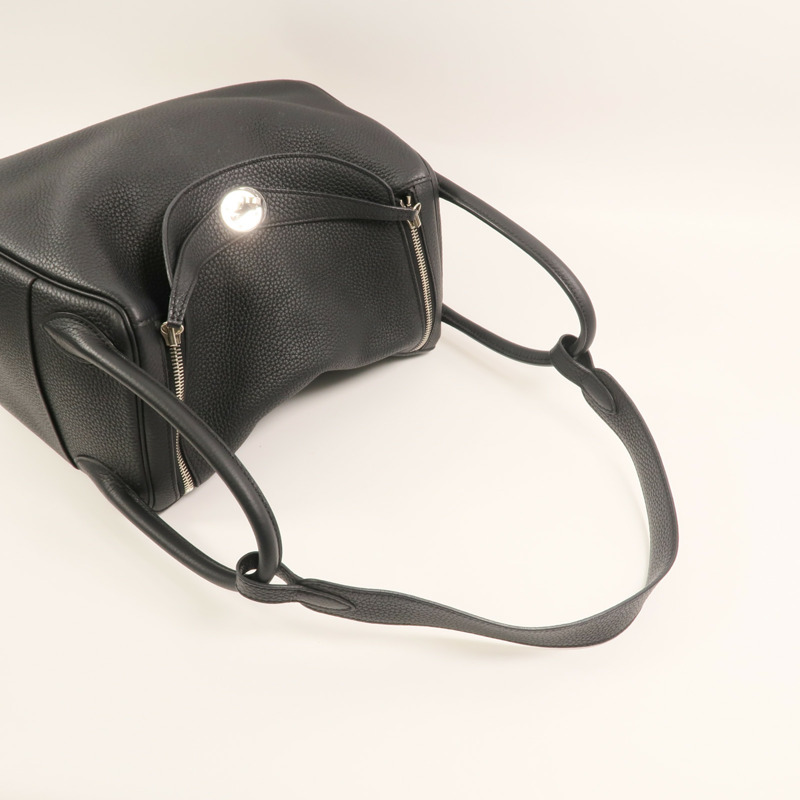 HERMES 帆布Bride A Brac PM銀扣手挽袋-7