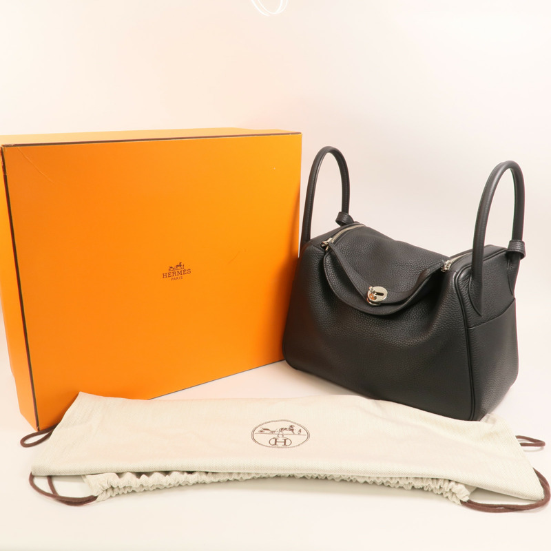 HERMES 帆布Bride A Brac PM銀扣手挽袋-8