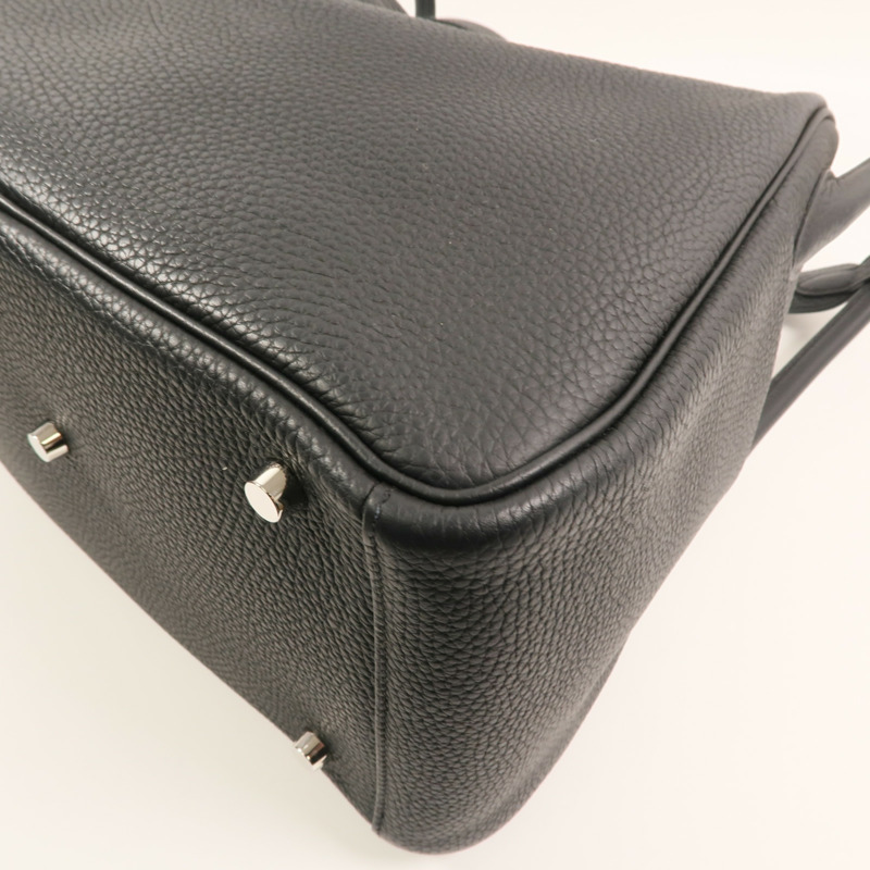 HERMES 帆布Bride A Brac PM銀扣手挽袋-12