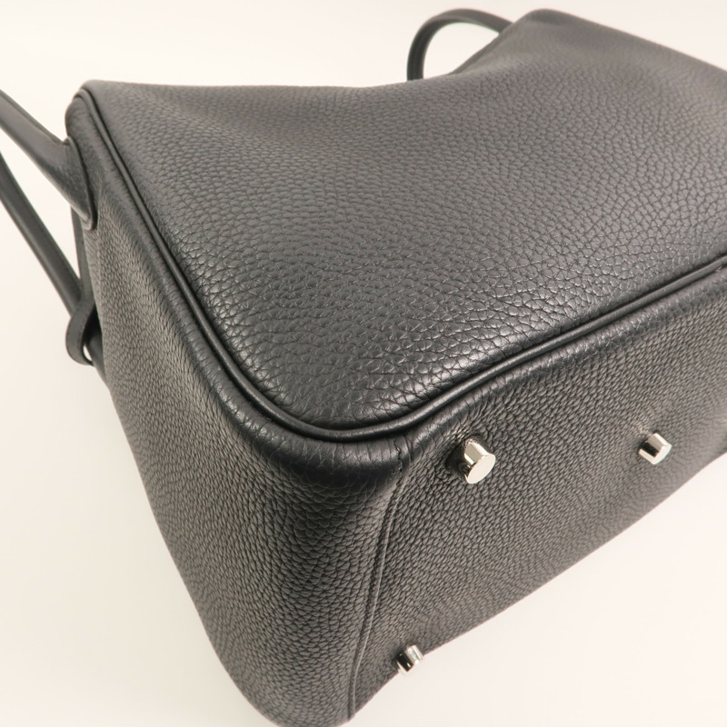 HERMES 帆布Bride A Brac PM銀扣手挽袋-13