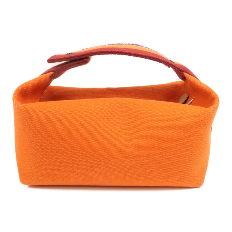 HERMES 帆布Bride A Brac PM銀扣手挽袋-1