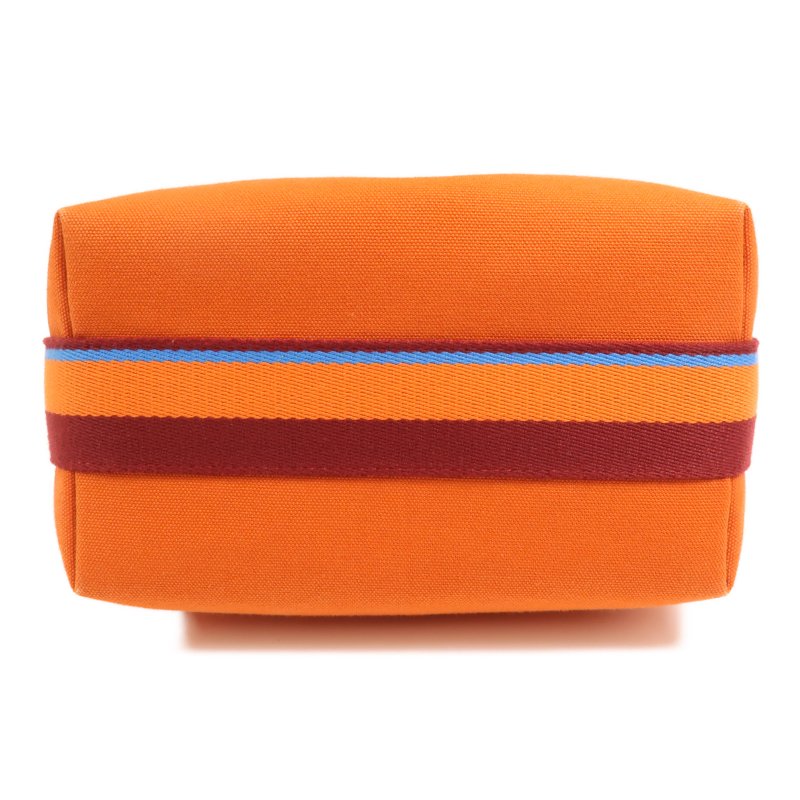 HERMES 帆布Bride A Brac PM銀扣手挽袋-3