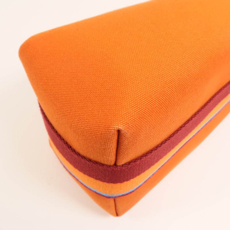 HERMES 帆布Bride A Brac PM銀扣手挽袋-13