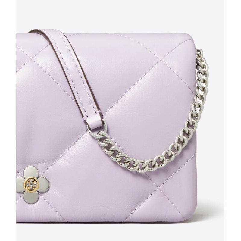 Tory Burch 女士 鑽石格紋三葉草鏈包均碼碼20.5cm*5cm*12cm-2