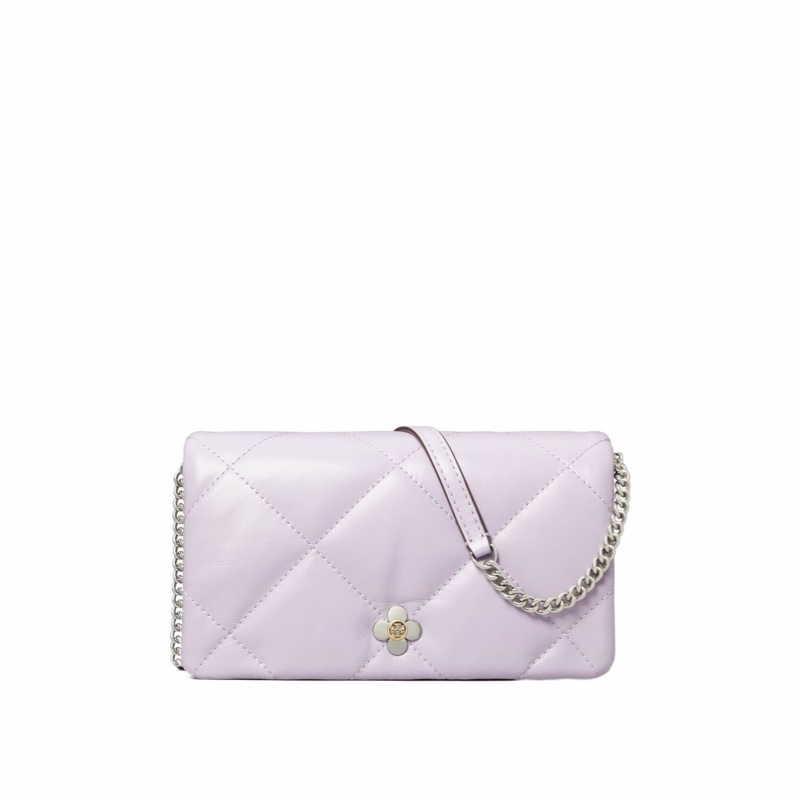 Tory Burch 女士 鑽石格紋三葉草鏈包均碼碼20.5cm*5cm*12cm-4