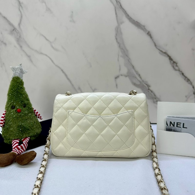 CHANEL CF20 大mini小羊皮鏈帶包-1