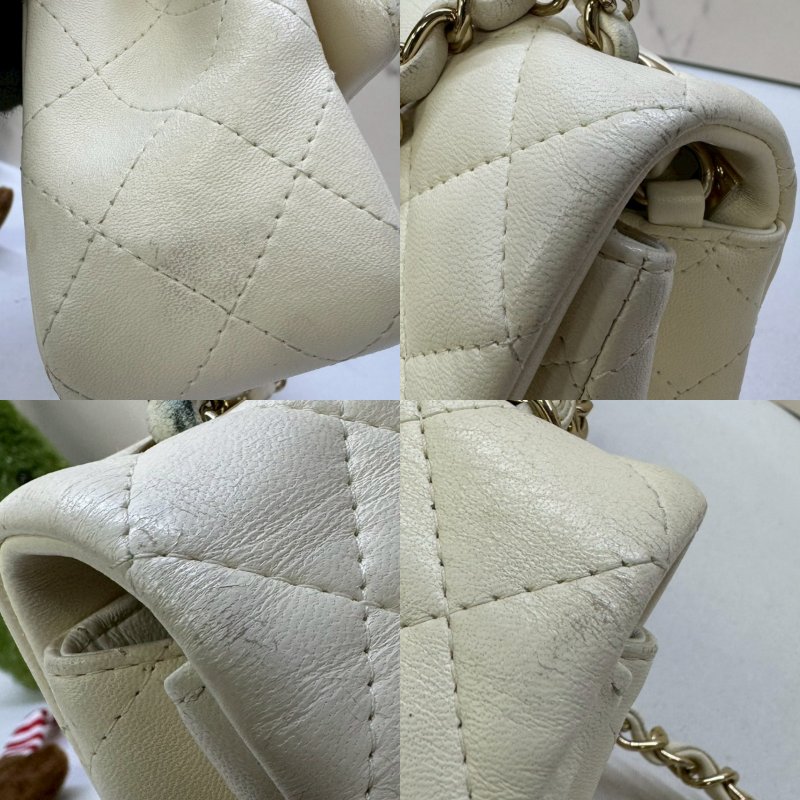 CHANEL CF20 大mini小羊皮鏈帶包-6