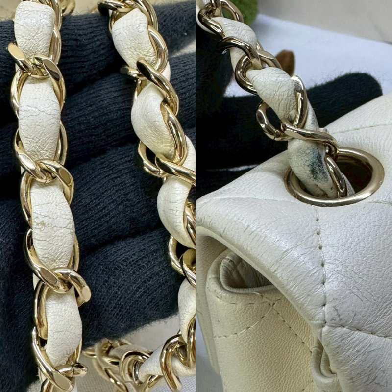 CHANEL CF20 大mini小羊皮鏈帶包-7