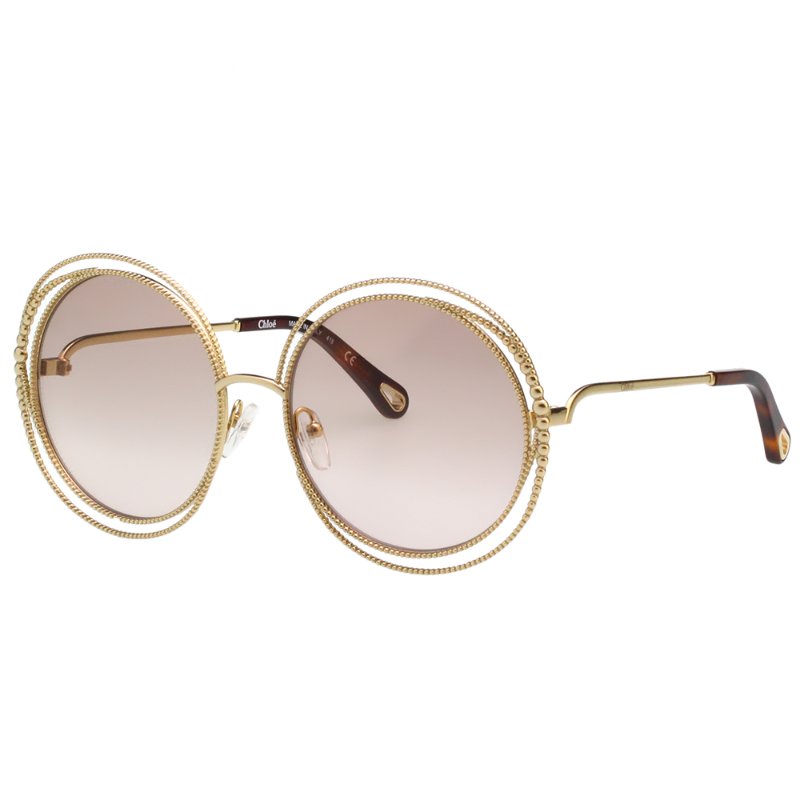 CHLOE 圓框 太陽眼鏡 金色-1