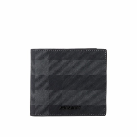 Burberry 男士 格紋雙折錢包均碼碼11cm*9.5cm