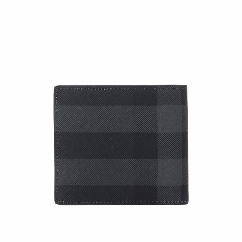 Burberry 男士 格紋雙折錢包均碼碼11cm*9.5cm-3