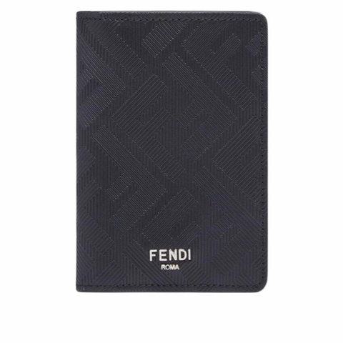 Fendi 男士 FF圖案雙折卡包均碼碼7.5cm*0.5cm*11cm