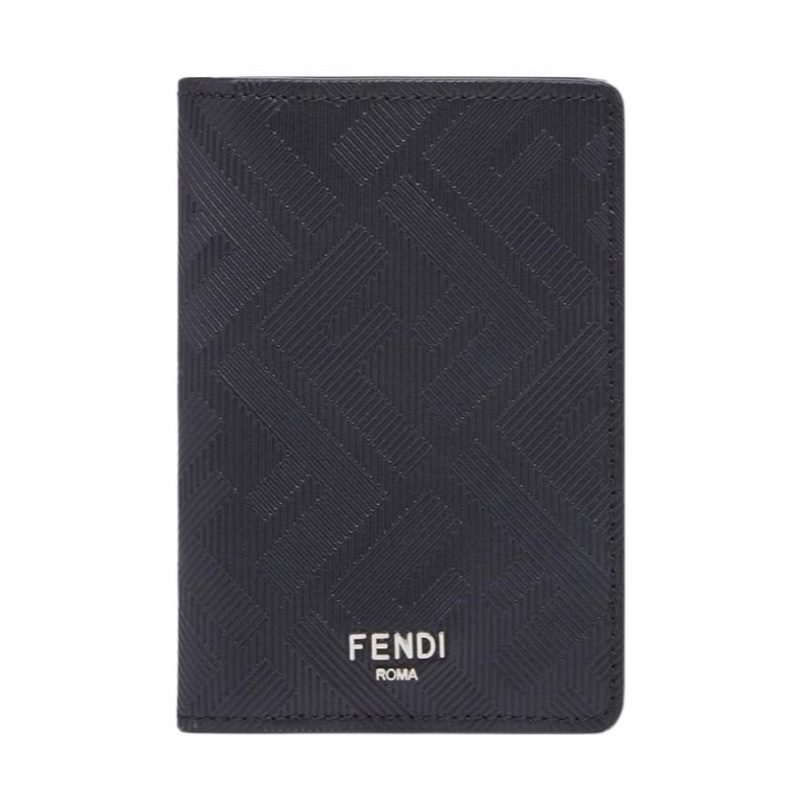 Fendi 男士 FF圖案雙折卡包均碼碼7.5cm*0.5cm*11cm-3
