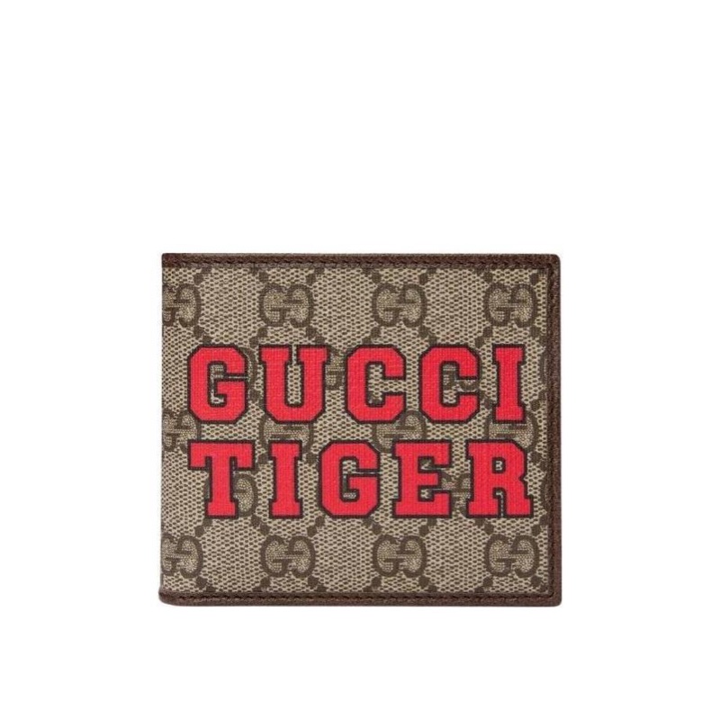 Gucci 男士 中國新年系列飾“Gucci Tiger”印花錢包均碼碼11X9CM-0