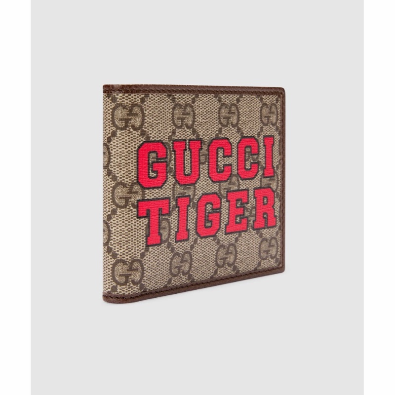 Gucci 男士 中國新年系列飾“Gucci Tiger”印花錢包均碼碼11X9CM-4
