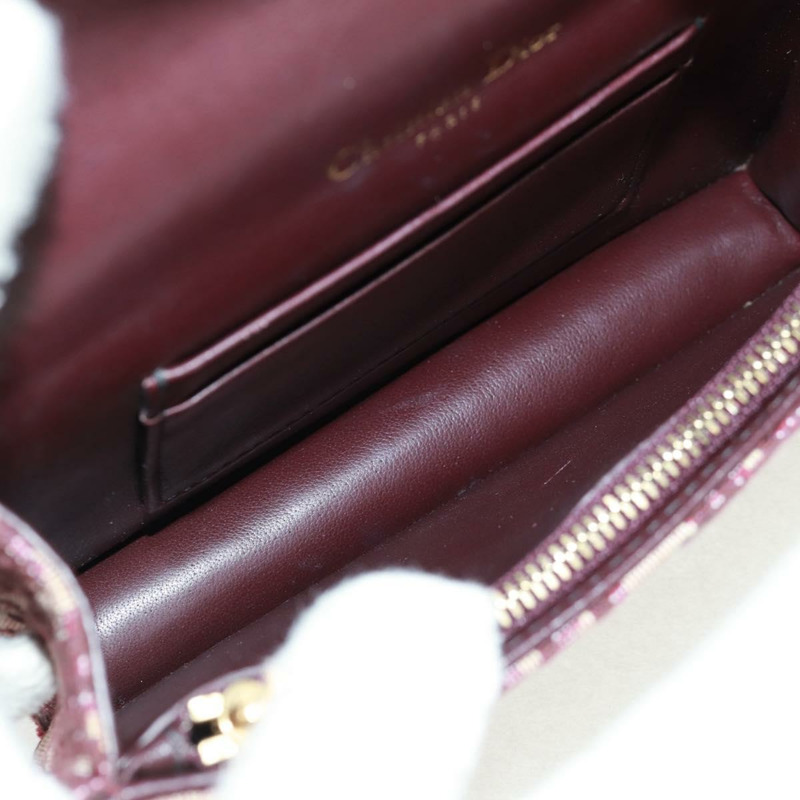 【日本直送】Christian Dior Trotter帆布馬鞍腰包 紅色金色 正品 169115M-9