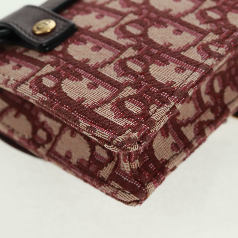 【日本直送】Christian Dior Trotter帆布馬鞍腰包 紅色金色 正品 169115M-16