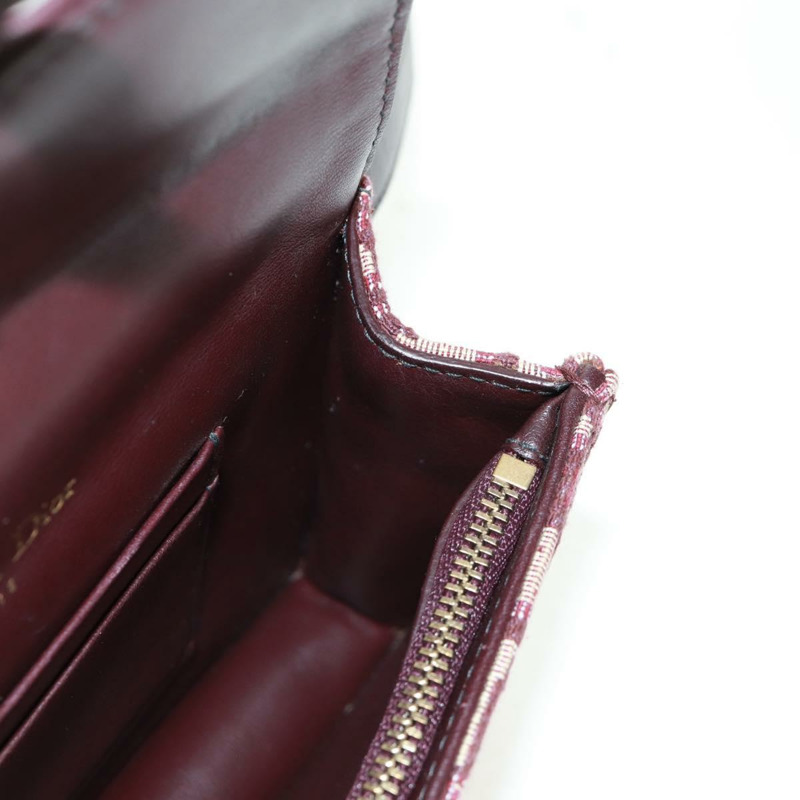 【日本直送】Christian Dior Trotter帆布馬鞍腰包 紅色金色 正品 169115M-22