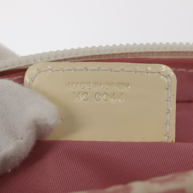 【日本直送】Christian Dior Trotter帆布斜背包 尼龍 粉紅色 銀色 正品 170342V-10