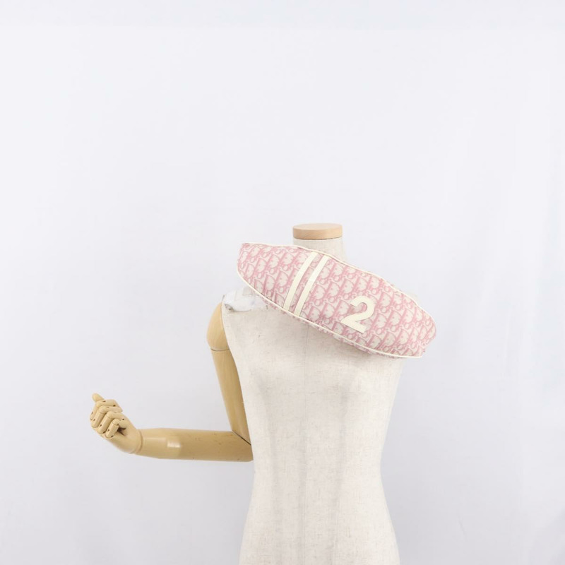 【日本直送】Christian Dior Trotter帆布斜背包 尼龍 粉紅色 銀色 正品 170342V-23