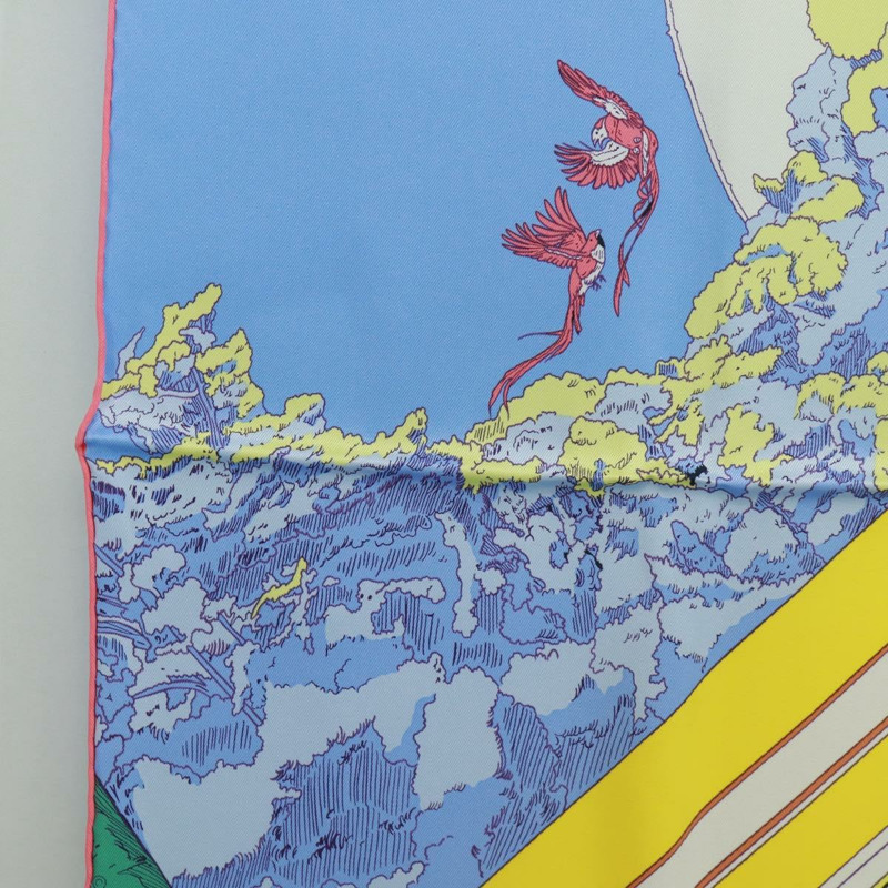 【日本直送】HERMES Carre 70 圍巾「Rendez Vous Galant」真絲多色正品 169638M-4