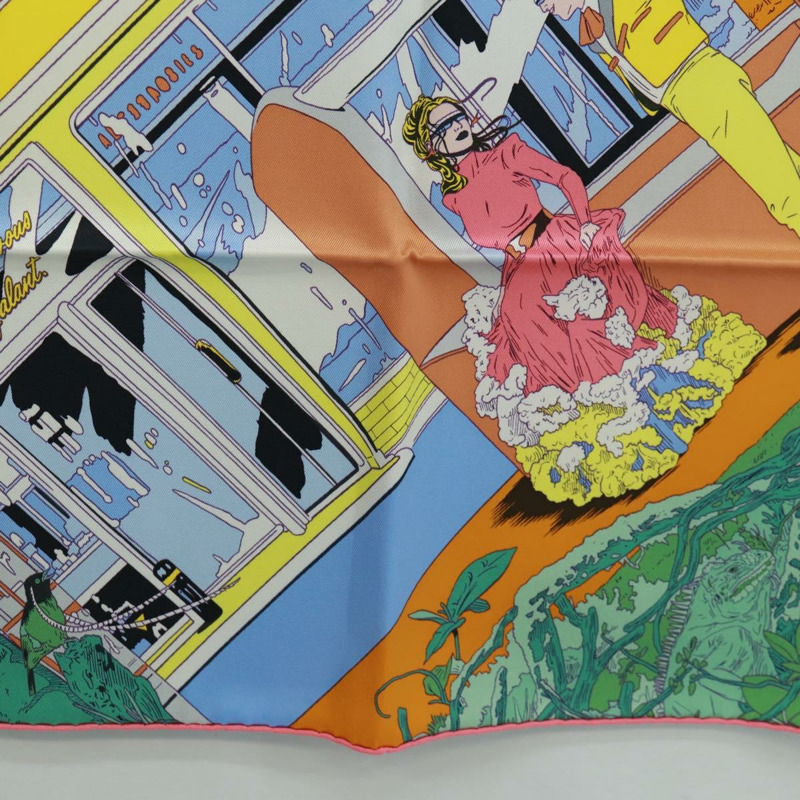 【日本直送】HERMES Carre 70 圍巾「Rendez Vous Galant」真絲多色正品 169638M-8