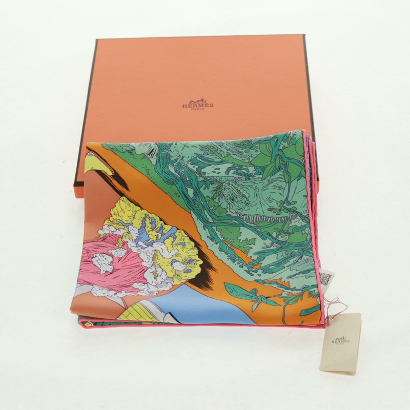 【日本直送】HERMES Carre 70 圍巾「Rendez Vous Galant」真絲多色正品 169638M-11