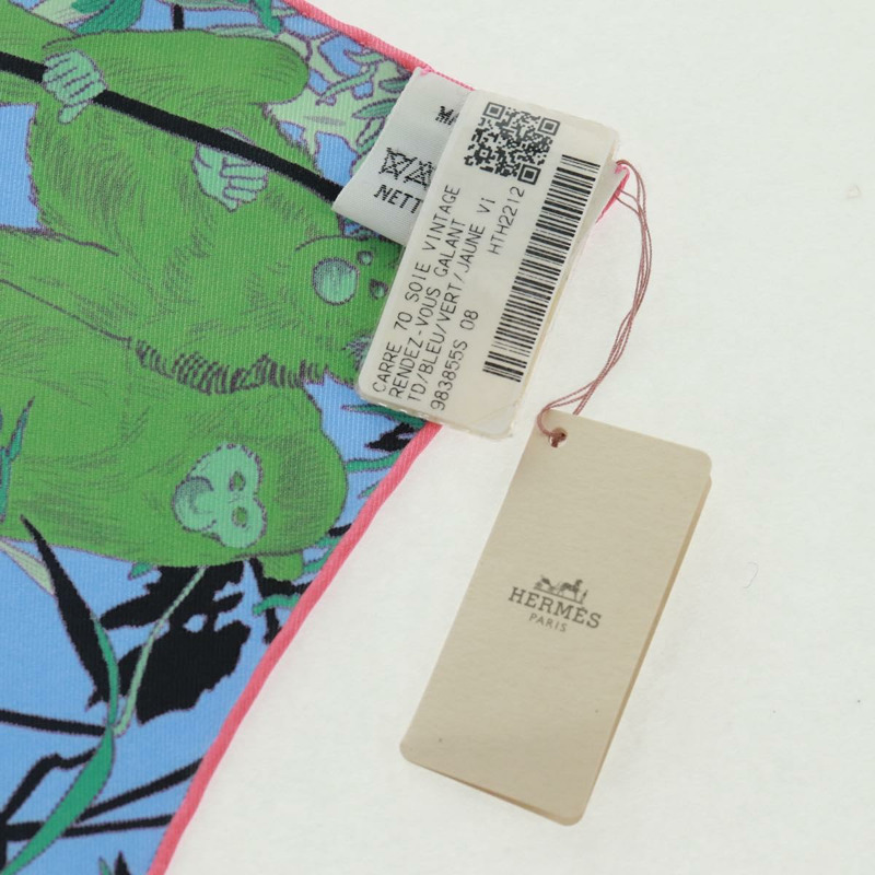 【日本直送】HERMES Carre 70 圍巾「Rendez Vous Galant」真絲多色正品 169638M-14