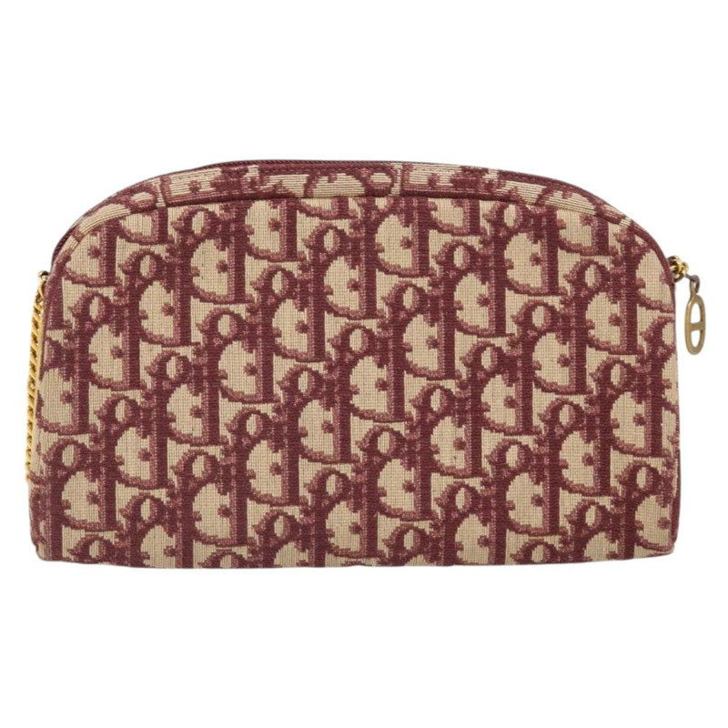 【日本直送】Christian Dior Trotter帆布鏈條單肩包 紅色金色 正品 169751V-1