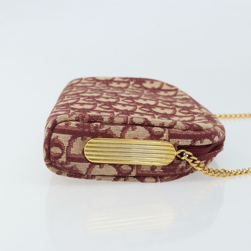 【日本直送】Christian Dior Trotter帆布鏈條單肩包 紅色金色 正品 169751V-2