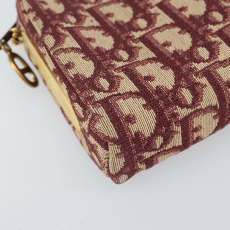 【日本直送】Christian Dior Trotter帆布鏈條單肩包 紅色金色 正品 169751V-13