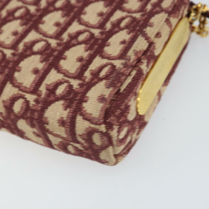 【日本直送】Christian Dior Trotter帆布鏈條單肩包 紅色金色 正品 169751V-14