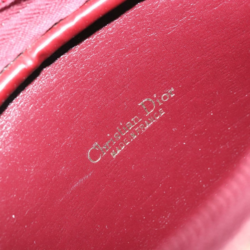 【日本直送】Christian Dior Trotter帆布鏈條單肩包 紅色金色 正品 169751V-16