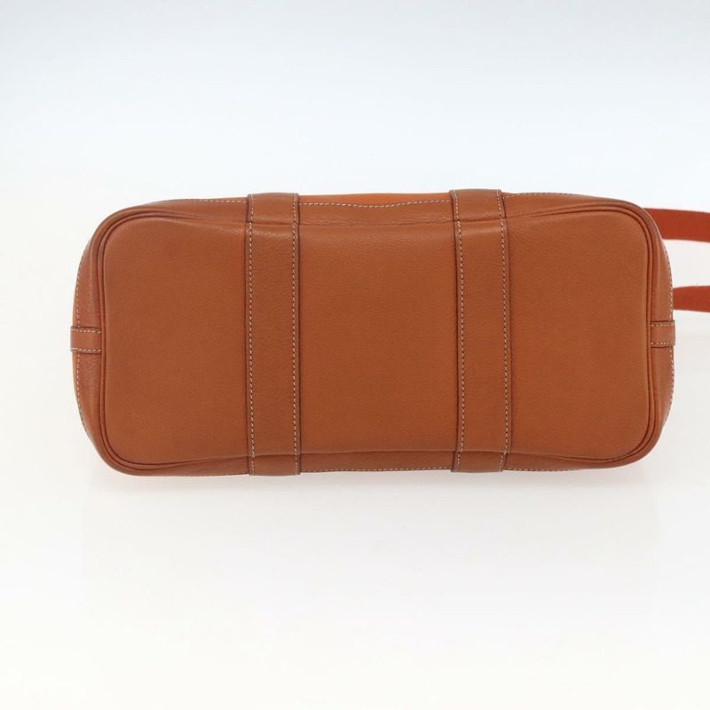 【日本直送】愛馬仕 Garden Party TPM 手提包 帆布 兩用 橙色/銀色 正品 166360V-4
