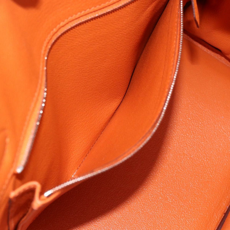 【日本直送】愛馬仕 Birkin 30 手袋 Togo 橙色銀色 正品 169662SM-31