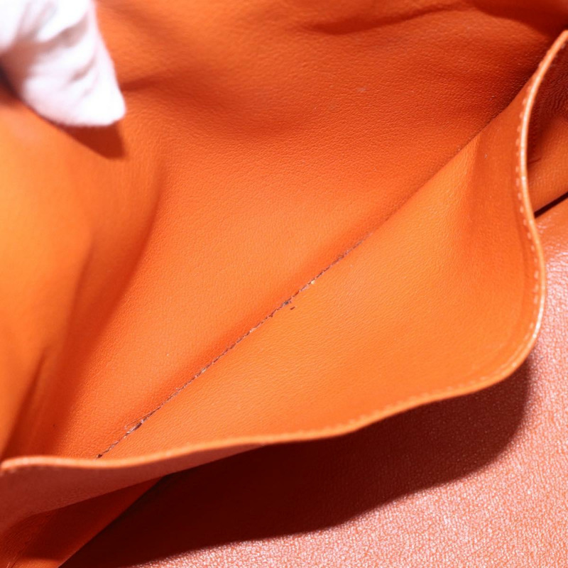 【日本直送】愛馬仕 Birkin 30 手袋 Togo 橙色銀色 正品 169662SM-32