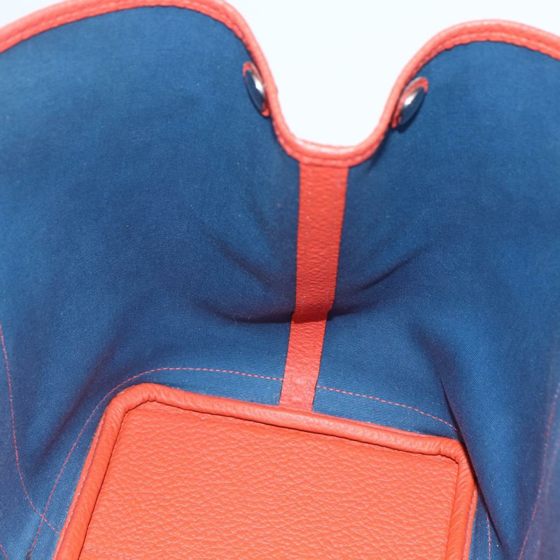 【日本直送】愛馬仕花園派對手袋帆布海軍藍銀色正品 159850M-16