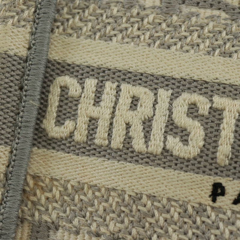 【日本直送】Christian Dior Trotter帆布Oblique Book Tote迷你手提包 白色金色 正品 170699M-18