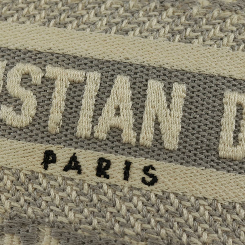 【日本直送】Christian Dior Trotter帆布Oblique Book Tote迷你手提包 白色金色 正品 170699M-19