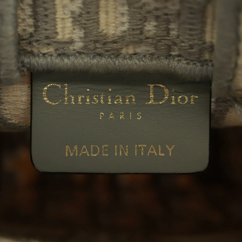 【日本直送】Christian Dior Trotter帆布Oblique Book Tote迷你手提包 白色金色 正品 170699M-22