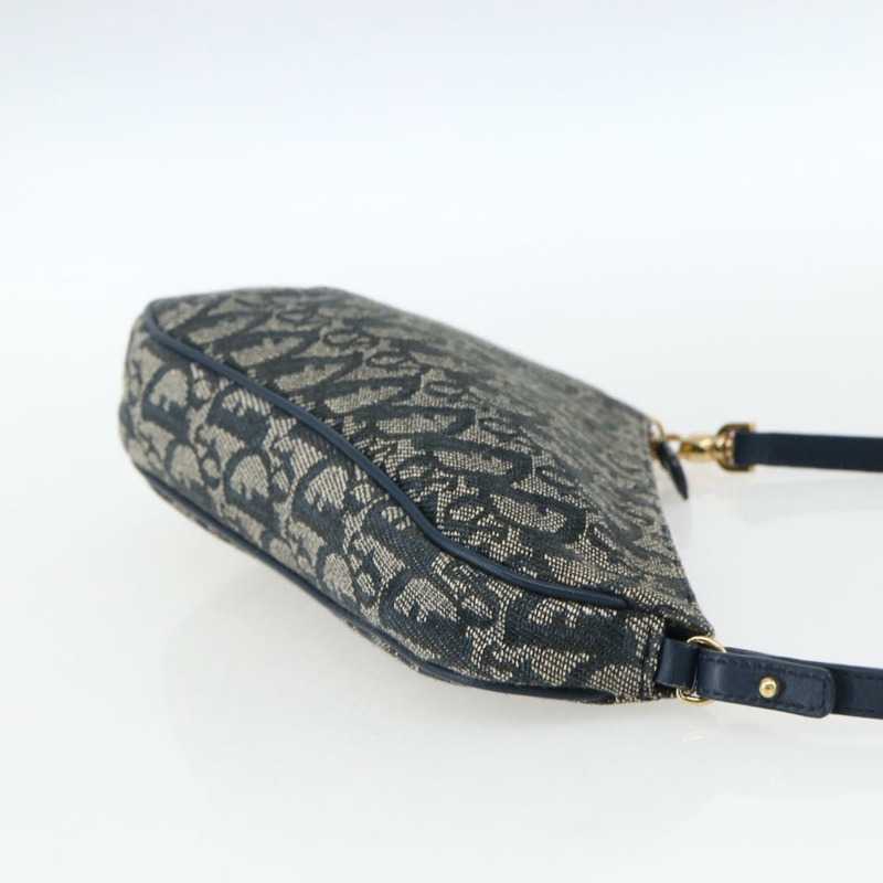 【日本直送】Christian Dior Trotter帆布馬鞍包配件包海軍藍正品 ep13055V-3
