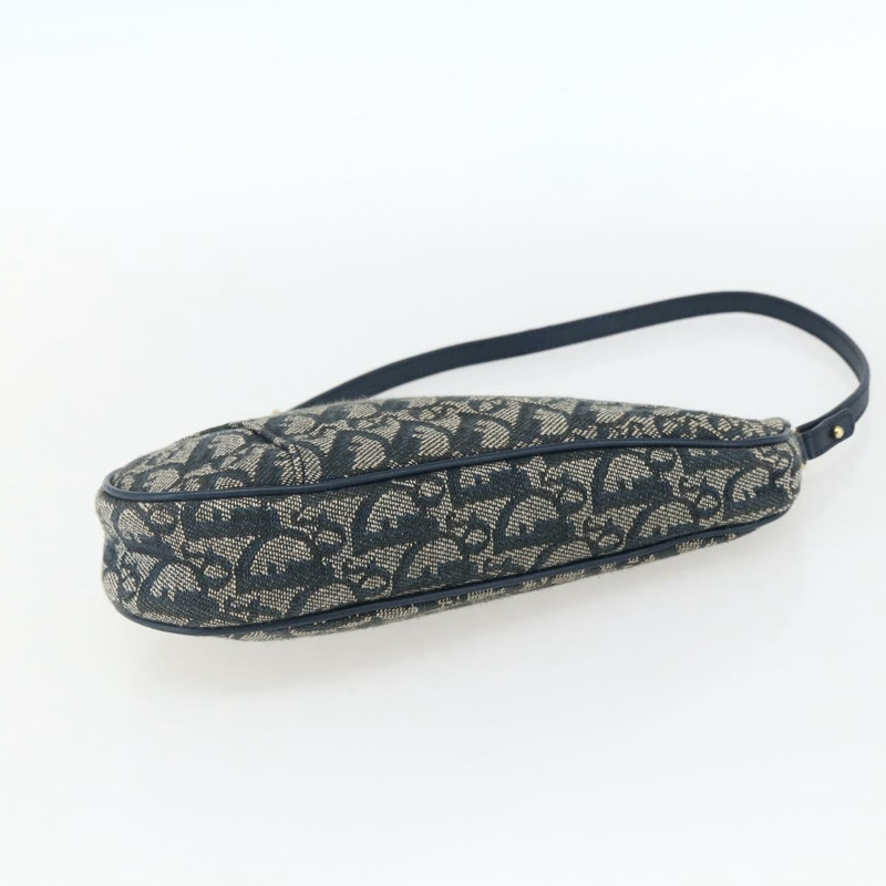 【日本直送】Christian Dior Trotter帆布馬鞍包配件包海軍藍正品 ep13055V-4