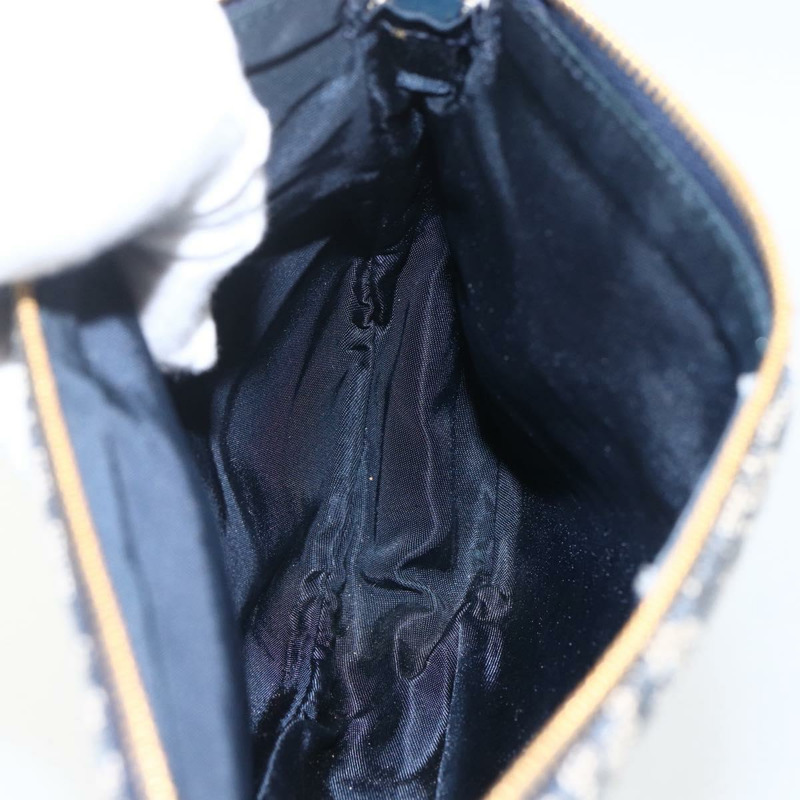 【日本直送】Christian Dior Trotter帆布馬鞍包配件包海軍藍正品 ep13055V-18