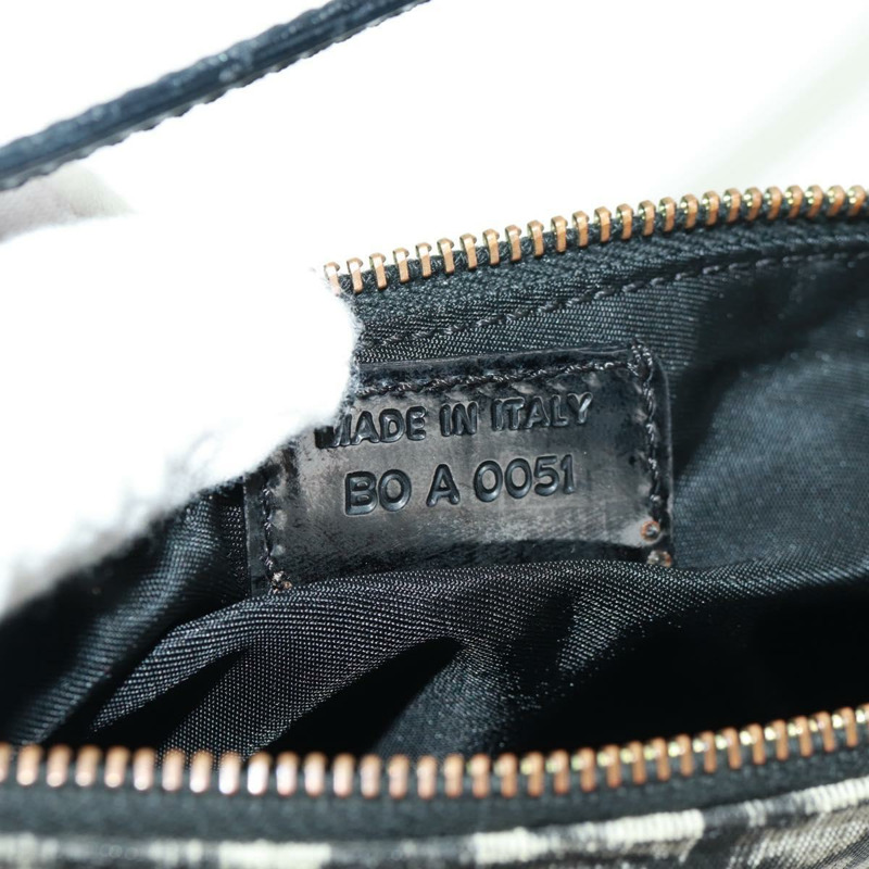 【日本直送】Christian Dior Trotter帆布馬鞍配件包 PVC黑色 正品 am10720SV-11